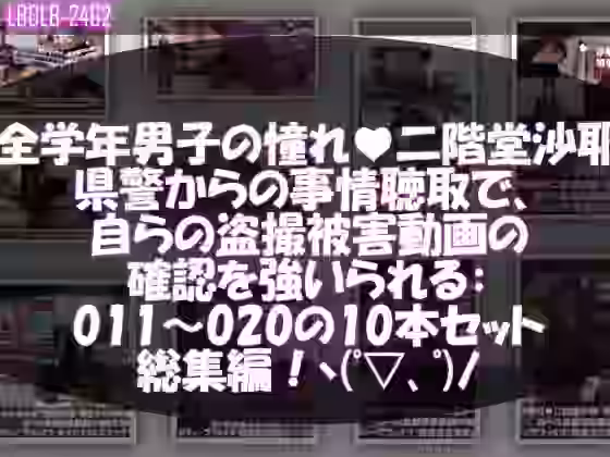 学業成績学年一位の二階堂沙耶・県警からの事情聴取で、自らの盗撮被害動画の確認を強いられる:Vol.R011-020までの10本セット総集編！【Libido-Labo】（オリジナル同人）