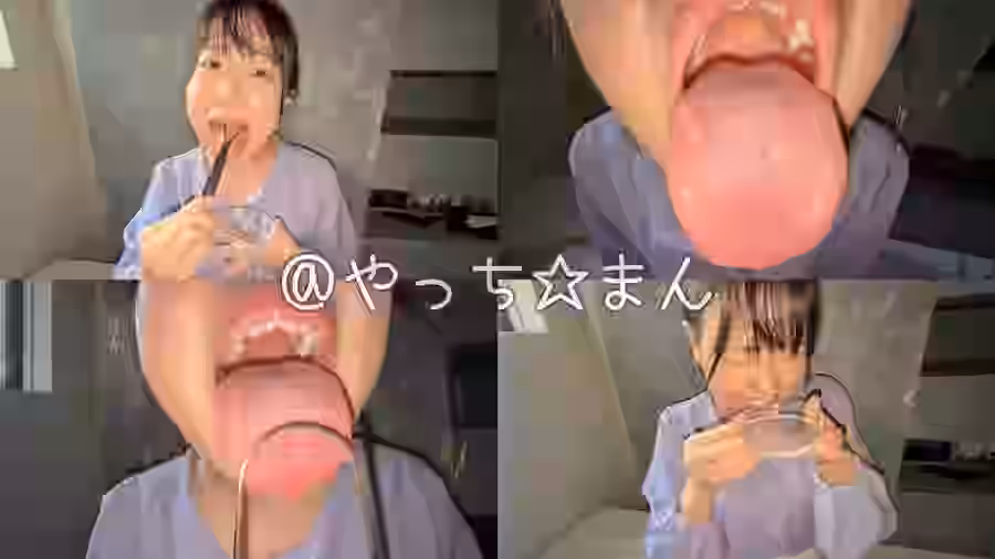 個人撮影谷田かりなの舌ブラシで汚舌苔採取の画像