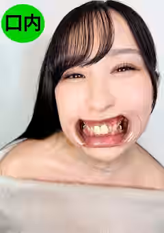 喉ちんこが可愛いゆのちゃんの口内観察（ペロネ）